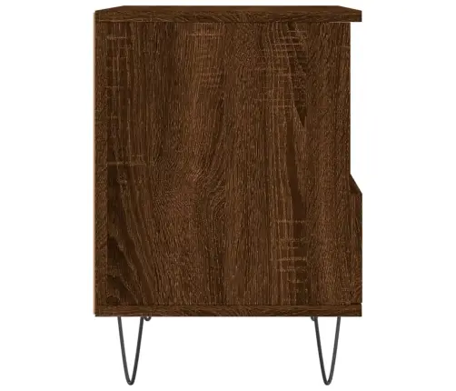 Naktsskapītis, Ozolkoka Krāsa, 40X35X50 Cm, Inženierijas Koks Vidaxl