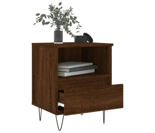 Öökapid 2 Tk, Pruun Tamm, 40 X 35 X 50 cm Tehispuit