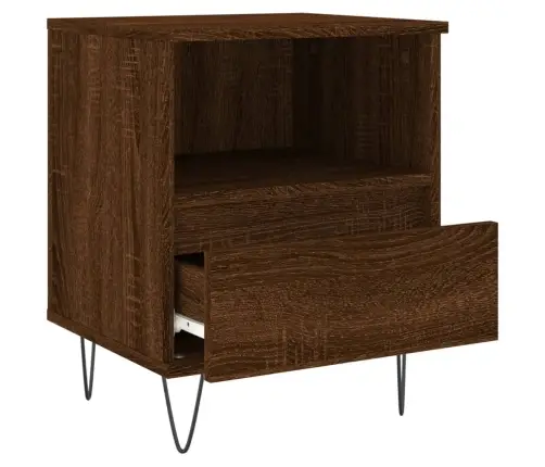 Öökapid 2 Tk, Pruun Tamm, 40 X 35 X 50 cm Tehispuit