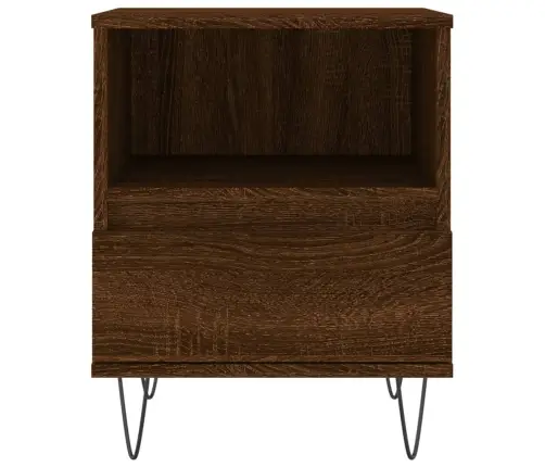 Öökapid 2 Tk, Pruun Tamm, 40 X 35 X 50 cm Tehispuit