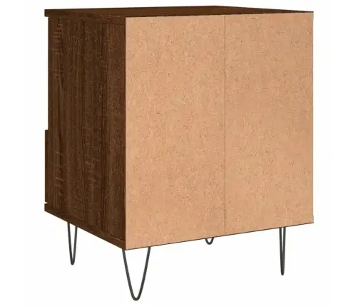 Öökapid 2 Tk, Pruun Tamm, 40 X 35 X 50 cm Tehispuit