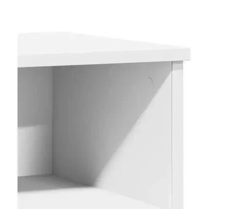 Naktinės Spintelės, 2Vnt., Baltos, 40X35X50cm Apdirbta Mediena