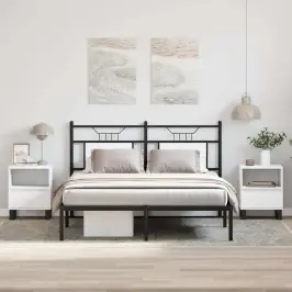 Naktsskapīši, 2 Gab., Balti, 40X35X50 Cm, Inženierijas Koks Vidaxl