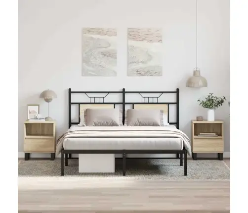 Naktsskapīši, 2 Gb., Koka Krāsa, 40X35X50 Cm, Inženierijas Koks Vidaxl