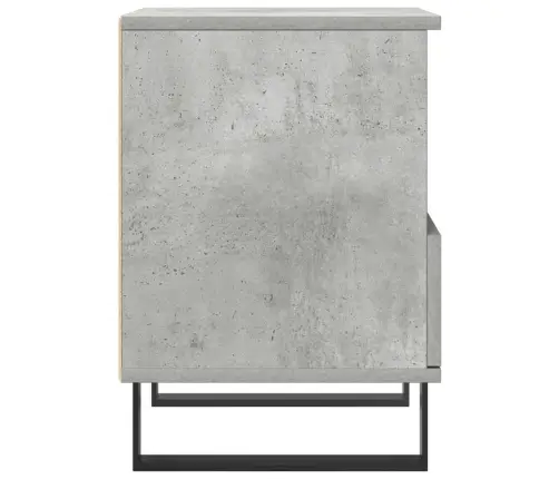 Naktsskapītis, Betona Pelēks, 40X35X50 Cm, Inženierijas Koks Vidaxl