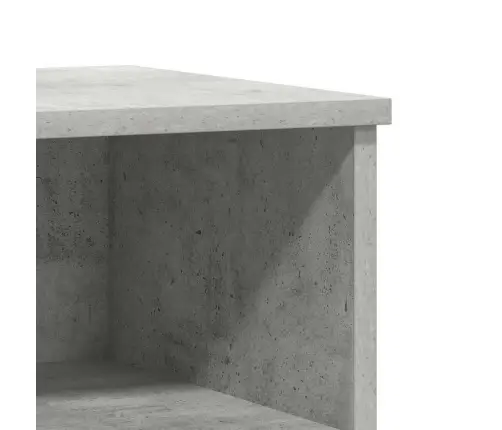 Naktinės Spintelės, 2Vnt., Betono Pilkos, 40X35X50cm Mediena