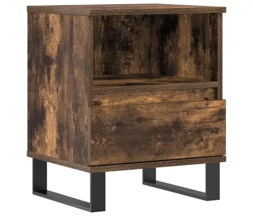 Naktsskapītis, Ozolkoka Krāsa, 40X35X50 Cm, Inženierijas Koks Vidaxl