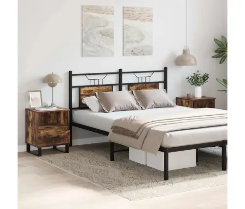 Naktinės Spintelės, 2Vnt., Dūminio Ąžuolo, 40X35X50cm Mediena