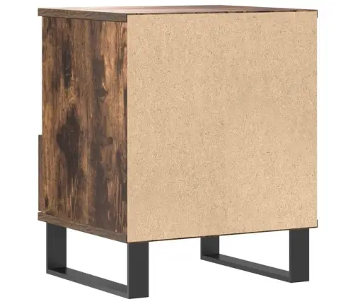 Naktinės Spintelės, 2Vnt., Dūminio Ąžuolo, 40X35X50cm Mediena