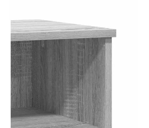 Naktsskapītis, Pelēka Ozolkoka, 40X35X50 Cm, Inženierijas Koks Vidaxl