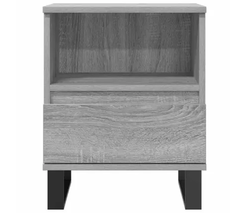 Naktinės Spintelės, 2Vnt., Pilkos Ąžuolo, 40X35X50cm Mediena