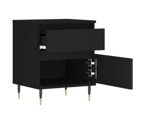 Öökapid 2 Tk, Must, 40 X 35 X 50 cm Tehispuit