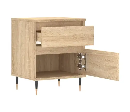 Naktinė Spintelė, Sonoma Ąžuolo, 40X35X50cm Apdirbta Mediena