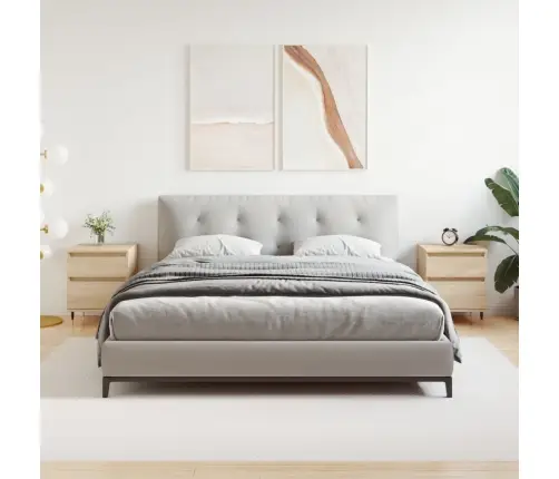 Naktinės Spintelės, 2Vnt., Sonoma Ąžuolo, 40X35X50cm Mediena