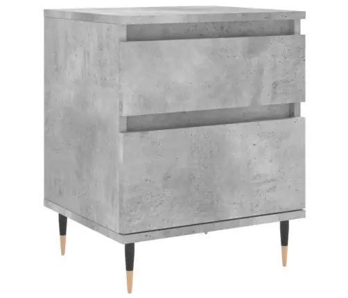 Naktinė Spintelė, Betono Pilka, 40X35X50cm Apdirbta Mediena