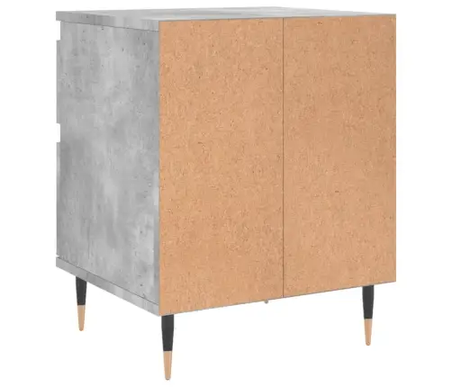 Naktinė Spintelė, Betono Pilka, 40X35X50cm Apdirbta Mediena