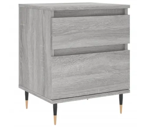 Naktinė Spintelė, Pilka Ąžuolo, 40X35X50cm Apdirbta Mediena