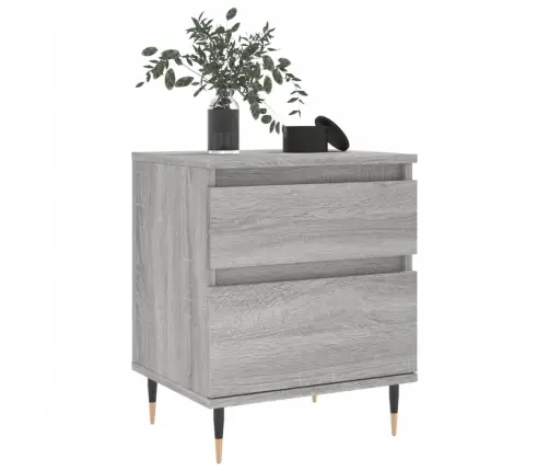 Öökapid 2 Tk, Hall Sonoma Tamm, 40 X 35 X 50 cm Tehispuit