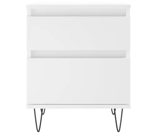 Naktsgaldiņš, Balts, 40X35X50 Cm, Inženierijas Koks Vidaxl