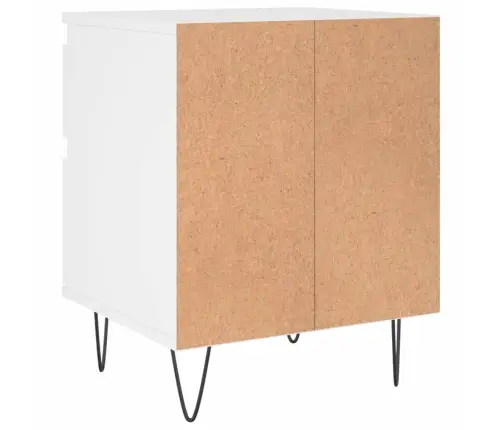 Naktsgaldiņš, Balts, 40X35X50 Cm, Inženierijas Koks Vidaxl