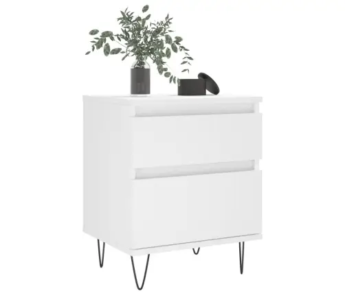 Öökapid 2 Tk, Valge, 40 X 35 X 50 cm Tehispuit