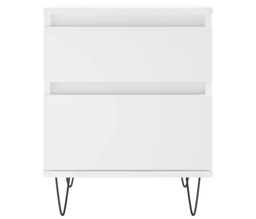 Öökapid 2 Tk, Valge, 40 X 35 X 50 cm Tehispuit