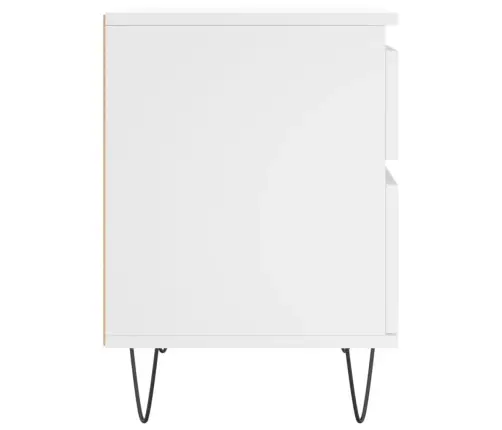 Öökapid 2 Tk, Valge, 40 X 35 X 50 cm Tehispuit