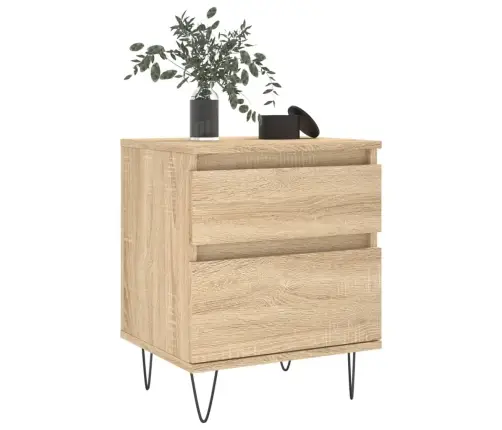 Naktsskapīši, 2 Gb., Koka Krāsa, 40X35X50 Cm, Inženierijas Koks Vidaxl