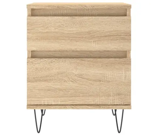 Naktsskapīši, 2 Gb., Koka Krāsa, 40X35X50 Cm, Inženierijas Koks Vidaxl