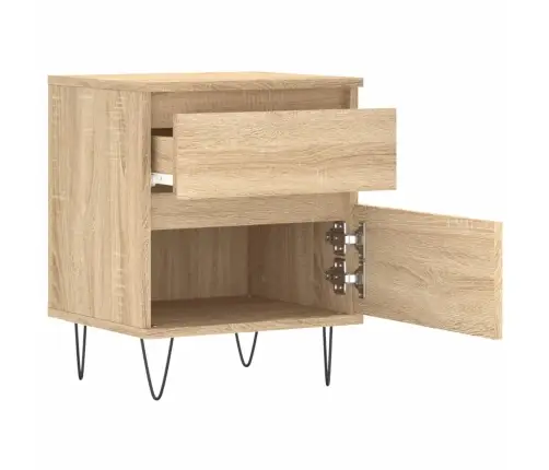 Naktsskapīši, 2 Gb., Koka Krāsa, 40X35X50 Cm, Inženierijas Koks Vidaxl