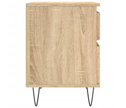 Naktsskapīši, 2 Gb., Koka Krāsa, 40X35X50 Cm, Inženierijas Koks Vidaxl