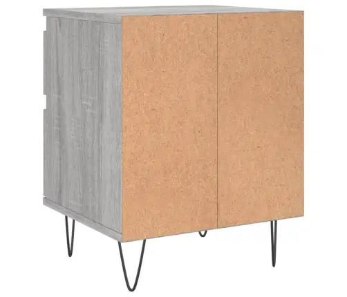 Naktsskapīši, 2 Gab., Pelēcīgi, 40X35X50 Cm, Inženierijas Koks Vidaxl