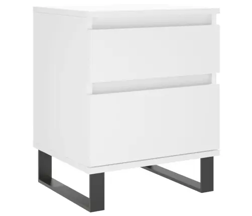 Naktsgaldiņš, Balts, 40X35X50 Cm, Inženierijas Koks Vidaxl