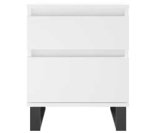 Naktsgaldiņš, Balts, 40X35X50 Cm, Inženierijas Koks Vidaxl