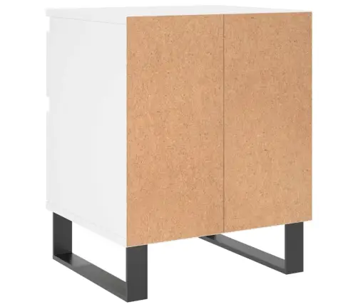 Naktinės Spintelės, 2Vnt., Baltos, 40X35X50cm Apdirbta Mediena Naktinės Spintelės, 2Vnt., Baltos, 40X35X50cm Apdirbta Mediena