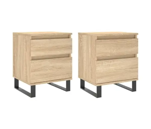 Öökapid 2 Tk, Sonoma Tamm, 40 X 35 X 50 cm Tehispuit