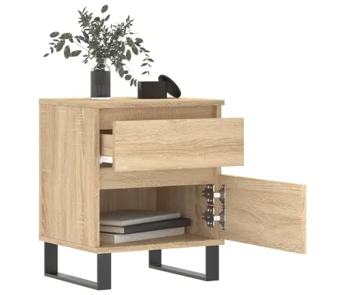 Öökapid 2 Tk, Sonoma Tamm, 40 X 35 X 50 cm Tehispuit