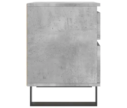 Naktsskapītis, Betona Pelēks, 40X35X50 Cm, Inženierijas Koks Vidaxl
