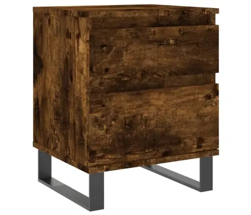 Öökapid 2 Tk, Suitsutatud Tamm, 40 X 35 X 50 cm Tehispuit Öökapid 2 Tk, Suitsutatud Tamm, 40 X 35 X 50 cm Tehispuit