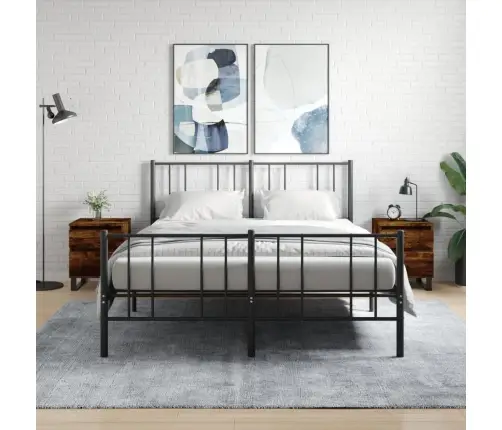 Öökapid 2 Tk, Suitsutatud Tamm, 40 X 35 X 50 cm Tehispuit Öökapid 2 Tk, Suitsutatud Tamm, 40 X 35 X 50 cm Tehispuit