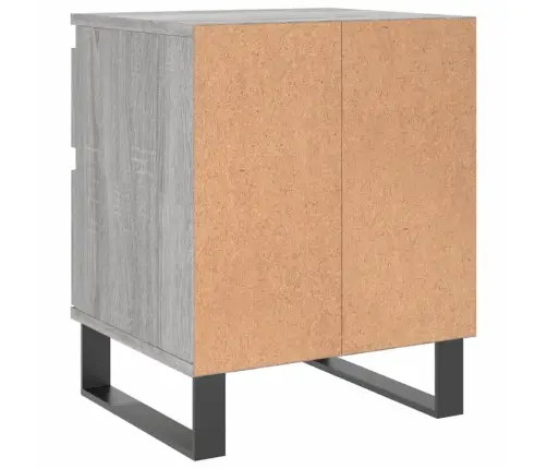 Naktinės Spintelės, 2Vnt., Pilkos Ąžuolo, 40X35X50cm Mediena