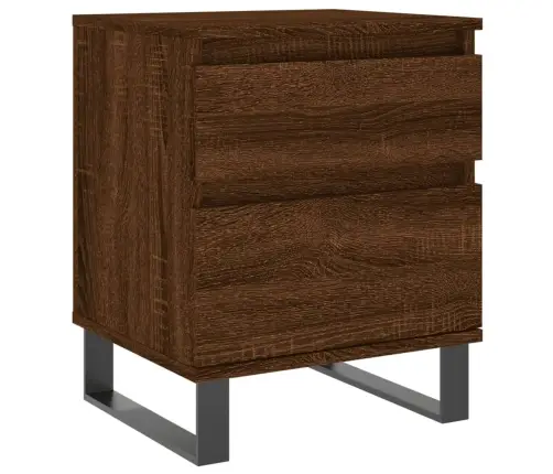 Naktsskapīši, 2 Gab., Ozolkoka, 40X35X50 Cm, Inženierijas Koks Vidaxl