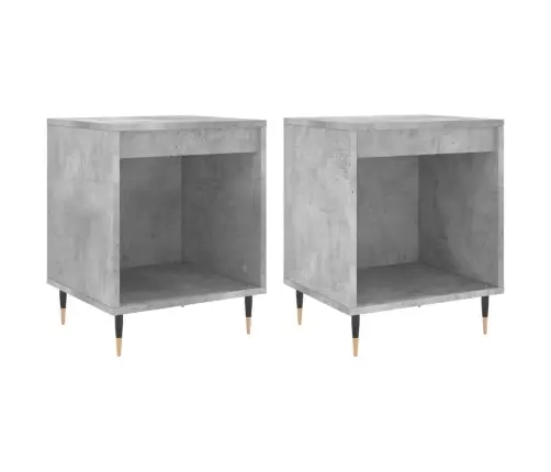 Naktsskapīši, 2 Gab., Pelēki, 40X35X50 Cm, Inženierijas Koks Vidaxl Naktsskapīši, 2 Gab., Pelēki, 40X35X50 Cm, Inženierijas Koks Vidaxl