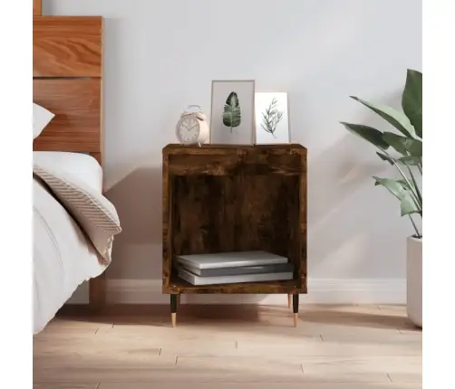 Naktsskapītis, Ozolkoka Krāsa, 40X35X50 Cm, Inženierijas Koks Vidaxl