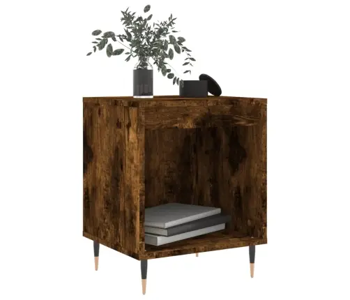 Naktinės Spintelės, 2Vnt., Dūminio Ąžuolo, 40X35X50cm Mediena