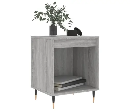 Naktinės Spintelės, 2Vnt., Pilkos Ąžuolo, 40X35X50cm Mediena Naktinės Spintelės, 2Vnt., Pilkos Ąžuolo, 40X35X50cm Mediena