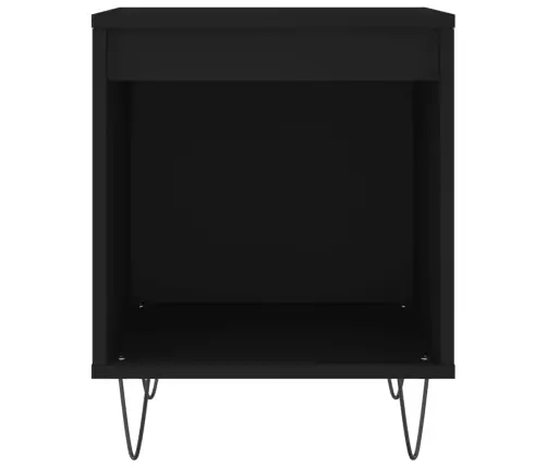 Naktsgaldiņi, 2 Gab., Melni, 40X35X50 Cm, Inženierijas Koks Vidaxl