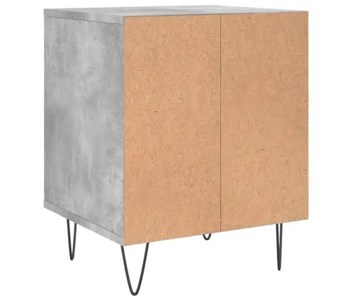 Naktsskapīši, 2 Gab., Pelēki, 40X35X50 Cm, Inženierijas Koks Vidaxl