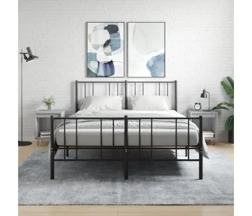 Naktinės Spintelės, 2Vnt., Pilkos Ąžuolo, 40X35X50cm Mediena