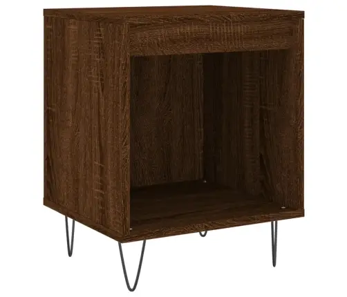 Naktinė Spintelė, Ruda Ąžuolo, 40X35X50cm Apdirbta Mediena Naktinė Spintelė, Ruda Ąžuolo, 40X35X50cm Apdirbta Mediena
